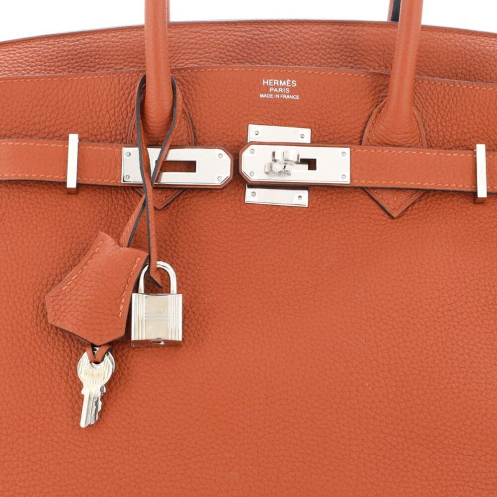 Hermes Birkin Handbag Cuivre Togo with Palladium Hardware 30 Brown - Picture 5 of 8